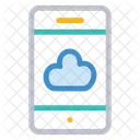 Mobile Cloud Server Icon