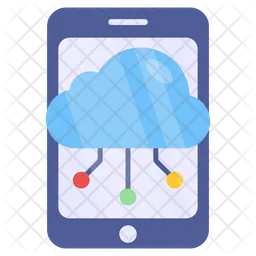 Mobile Cloud Network  Icon