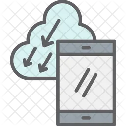 Mobile Cloud Sharing  Icon