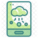 Mobile Cloud Storage  Icon
