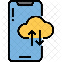 Mobile Cloud-Übertragung  Symbol