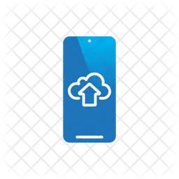 Mobile Cloud Upload  Icon
