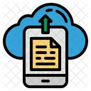 Mobile Cloud Upload Cloud File Upload Mobile Icon