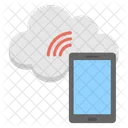 Mobile Clouding Technology Icon
