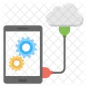 Mobile Clouding Wireless Icon