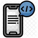 Mobile Codierung Mobile Programmierung Mobile Entwicklung Symbol