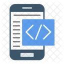 Coding Mobile Programming Mobile Development Icon