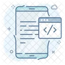 Mobile Development Mobile Application Mobile Coding Icon