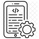Mobile Coding  Icon