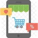 Mobile Commerce Online Icon