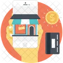 Mobile Commerce Shopping Icon