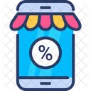 Discount Mobile Mobile Commerce Icon