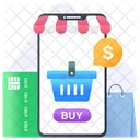 Mcommerce Mobile Commerce Online Shopping アイコン