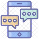 Mobile Communication Mobile Conversation Mobile Chatting Icon
