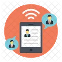 Mobile Network Communication Icon