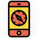 Mobile Compass Direction Tool Icon