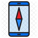 Mobile Compass Compass Map Icon