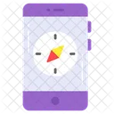 Mobile Compass Navigation Icon