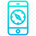 Mobile Compass Direction Tool Icon
