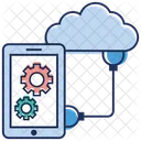 Cloud Computing Mobile Configuration Mobile Maintenance Icon