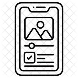 Mobile Content  Icon