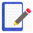 Mobile Content Writing  Icon
