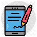 Mobile Contract Mobile Agreement Mobile Deal Icon
