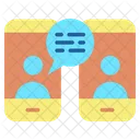 Sharing M Mobile Conversation Mobile Communication Icon