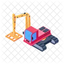 Mobile Crane Crane Vehicle Crane Truck Icon