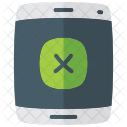 Mobile Cross Cancel Sign  Icon