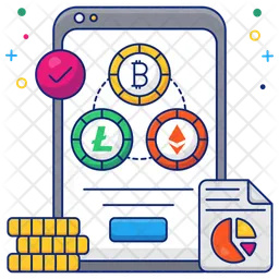 Mobile Cryptocurrencies  Icon