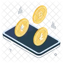 Mobile Cryptocurrencies Crypto Coins Digital Currencies Icône
