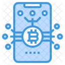 Smartphone Money Cryptocurrency Icon