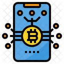 Smartphone Money Cryptocurrency Icon