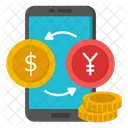 Mobile Currency Exchange Mobile Money Exchange Mobile Foreign Exchange Icon