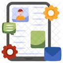 Online Cv Mobile Cv Management Online Resume Symbol