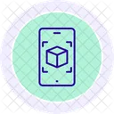 Mobile D Design Line Icon Icon