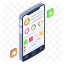Mobile Analytics Mobile Infographic Mobile Statistics Icon