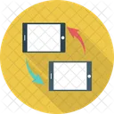 Mobile Data Sharing Communication Network Icon