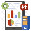 Mobile Data Analytics Online Infographic Online Statistics Icon