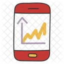 Mobile Data Analytics Online Infographic Online Statistics Icon