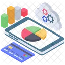 Mobile Data Analytics Online Analysis Infographic Icon
