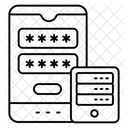 Mobile Data Password Smartphone Data Password Phone Data Password Icon
