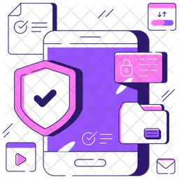 Mobile data security  Icon