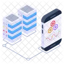 Mobile Storage Mobile Data Servers Mobile Display Icon