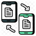 Mobile Data Transfer Mobile Data Exchange Mobile Data Transmission Icon