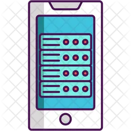 Mobile Database  Icon