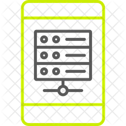 Mobile database  Icon