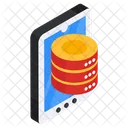 Mobile Database Smartphone Database Phone Database Icon