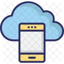 Mobile Cloud Drahtloses Netzwerk Cloud Netzwerk Icon